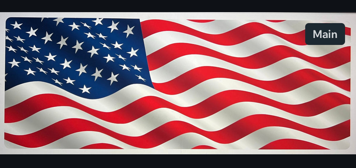 American Flag Tag